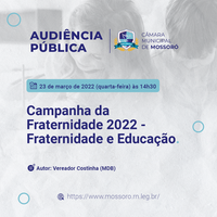 Audiência pública debate tema da Campanha da Fraternidade de 2022