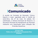 Câmara e Secretaria de Planejamento realizam capacitação sobre utilização das emendas impositivas