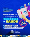 Câmara Municipal realizará sessão solene em homenagem aos profissionais de saúde nesta quinta-feira, 21