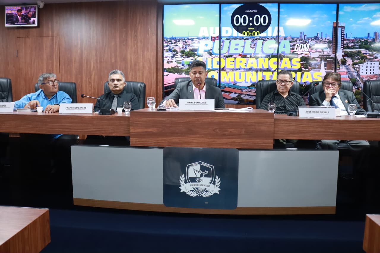 Câmara realiza audiência pública com lideranças comunitárias para ouvir demandas dos bairros