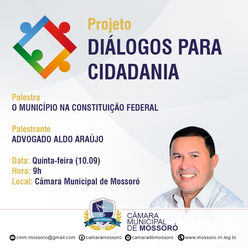 Câmara realiza terceira palestra do projeto Diálogos para Cidadania