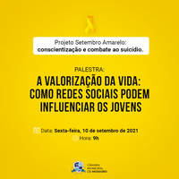 Fundação Aldenor Nogueira e Câmara promovem palestra sobre Setembro Amarelo