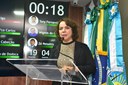 Larissa Rosado aborda educação, saúde e assistência social na Tribuna