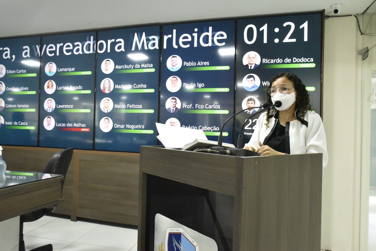 Marleide condena ato em Brasília e aborda Dia do Estudante