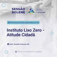 Sessão solene celebra entidades que buscam preservar o meio ambiente