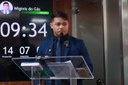 Vereador Cabo Deyvison relata situação judicial durante sessão na Câmara de Mossoró