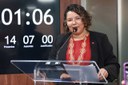 Vereadora Plúvia destaca memória de Luiz Alves e defende isenção de IPTU para áreas sem infraestrutura